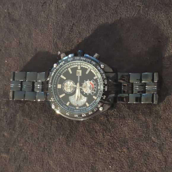 Men's Black CurrenChronograph Watch